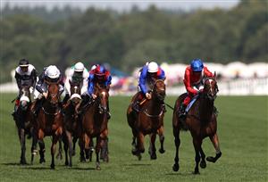 ASCOT, ENGLAND - JUNE 17: Inspiral ridden by Frankie Dettori wins The Coronation Stakes on Day Four during Royal Ascot 2022 at Ascot Racecourse on June 17, 2022 in Ascot, England. (Photo by Ryan Pierse/Getty Images)