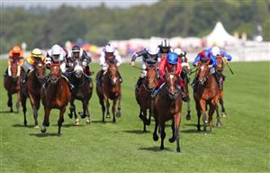 ASCOT, ENGLAND - JUNE 17: Inspiral ridden by Frankie Dettori wins The Coronation Stakes on day four of Royal Ascot 2022 at Ascot Racecourse on June 17, 2022 in Ascot, England. (Photo by Alex Livesey/Getty Images)