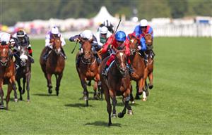 ASCOT, ENGLAND - JUNE 17: Inspiral ridden by Frankie Dettori wins The Coronation Stakes on day four of Royal Ascot 2022 at Ascot Racecourse on June 17, 2022 in Ascot, England. (Photo by Alex Livesey/Getty Images)