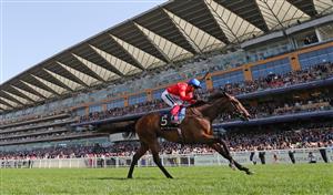 ASCOT, ENGLAND - JUNE 17: Inspiral ridden by Frankie Dettori wins The Coronation Stakes on day four of Royal Ascot 2022 at Ascot Racecourse on June 17, 2022 in Ascot, England. (Photo by Alex Livesey/Getty Images)