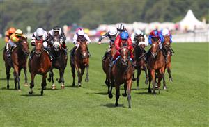 ASCOT, ENGLAND - JUNE 17: Inspiral ridden by Frankie Dettori wins The Coronation Stakes on day four of Royal Ascot 2022 at Ascot Racecourse on June 17, 2022 in Ascot, England. (Photo by Alex Livesey/Getty Images)