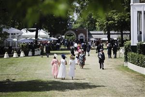 ASCOT, ENGLAND - JUNE 17: Racegoers during Royal Ascot 2022 at Ascot Racecourse on June 17, 2022 in Ascot, England. (Photo by John Phillips/Getty Images for Ascot Racecourse)