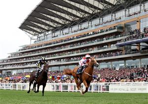 ASCOT, ENGLAND - JUNE 18: Holloway Boy (R) ridden by Daniel Tudhope wins The Chesham Stakes during Royal Ascot 2022 at Ascot Racecourse on June 18, 2022 in Ascot, England. (Photo by Ryan Pierse/Getty Images)