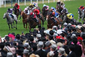 ASCOT, ENGLAND - JUNE 18: Rohaan (1) ridden by Ryan Moore wins The Wokingham Stakes on day five of Royal Ascot 2022 at Ascot Racecourse on June 18, 2022 in Ascot, England. (Photo by Alex Livesey/Getty Images)