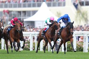 ASCOT, ENGLAND - JUNE 18: Noble Truth ridden by William Buick wins The Jersey Stakes on day five of Royal Ascot 2022 at Ascot Racecourse on June 18, 2022 in Ascot, England. (Photo by Alex Livesey/Getty Images)