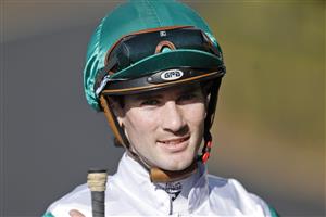 SYDNEY, AUSTRALIA - JUNE 18: Tyler Schiller on Marnix returns to scale after winning race 3 the Midway Handicap during Sydney Racing at Rosehill Gardens on June 18, 2022 in Sydney, Australia. (Photo by Mark Evans/Getty Images)