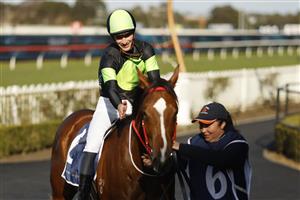 SYDNEY, AUSTRALIA - JUNE 18: Sam Clipperton on Rubinocchi returns to scale after winning race 6 the NSW Bookmakers Co-op Handicap during Sydney Racing at Rosehill Gardens on June 18, 2022 in Sydney, Australia. (Photo by Mark Evans/Getty Images)