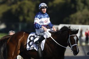 SYDNEY, AUSTRALIA - JUNE 18: William Pike on Skyman returns to scale after winning race 7 the Drinkwise W.J. McKell Cup during Sydney Racing at Rosehill Gardens on June 18, 2022 in Sydney, Australia. (Photo by Mark Evans/Getty Images)
