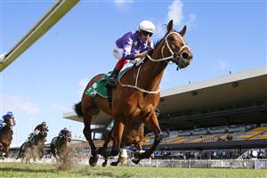 SYDNEY, AUSTRALIA - JUNE 18: Hugh Bowman on Born A King wins race 5 the Roger Norton Handicap during Sydney Racing at Rosehill Gardens on June 18, 2022 in Sydney, Australia. (Photo by Mark Evans/Getty Images)