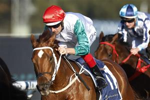 SYDNEY, AUSTRALIA - JUNE 18: Hugh Bowman on Wicklow wins race 8 the Warren Woodcock Senior Handicap during Sydney Racing at Rosehill Gardens on June 18, 2022 in Sydney, Australia. (Photo by Mark Evans/Getty Images)