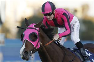 SYDNEY, AUSTRALIA - JUNE 18: Rory Hutchings on Titanium Power wins race 10 the Barry Cook Handicap during Sydney Racing at Rosehill Gardens on June 18, 2022 in Sydney, Australia. (Photo by Mark Evans/Getty Images)