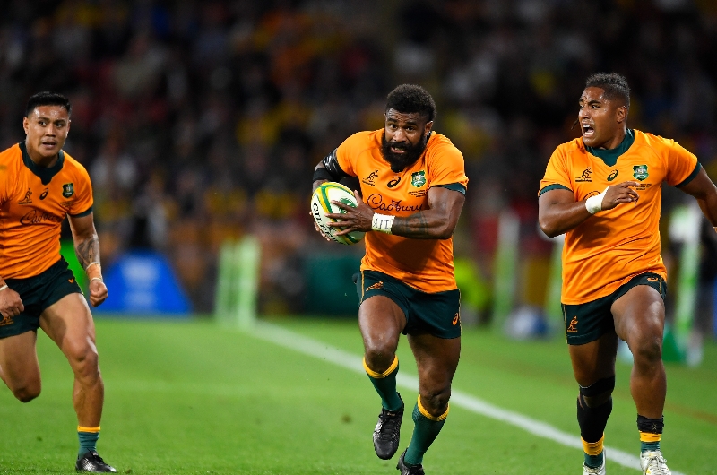 Marika Koroibete of the Wallabies