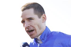 SYDNEY, AUSTRALIA - JULY 09: Jason Collett on Kanazawa returns to scale after winning race 3 the Grainshaker Vodka Handicap during Sydney Racing at Royal Randwick Racecourse on July 09, 2022 in Sydney, Australia. (Photo by Mark Evans/Getty Images)