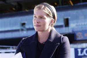 SYDNEY, AUSTRALIA - JULY 09: TrainerKacy Fogden looks on after winning race 1 the Home Affairs at Coolmore Handicap with Midnight In Tokyo during Sydney Racing at Royal Randwick Racecourse on July 09, 2022 in Sydney, Australia. (Photo by Mark Evans/Getty Images)