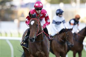 SYDNEY, AUSTRALIA - JULY 09: Jason Collett on Lady Brook returns to scale after winning race 9 the Schweppes Handicap during Sydney Racing at Royal Randwick Racecourse on July 09, 2022 in Sydney, Australia. (Photo by Mark Evans/Getty Images)