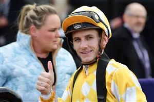 MELBOURNE, AUSTRALIA - JULY 16: Beau Mertens riding Thalassophile after winning Race 2, the Ken Cox Handicap, during Melbourne Racing at Flemington Racecourse on July 16, 2022 in Melbourne, Australia. (Photo by Vince Caligiuri/Getty Images)
