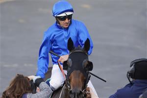 SYDNEY, AUSTRALIA - JULY 16: Hugh Bowman on Alcyone returns to scale after winning race 6 the Vinery Stallions Handicap during Sydney Racing at Rosehill Gardens on July 16, 2022 in Sydney, Australia. (Photo by Jenny Evans/Getty Images)