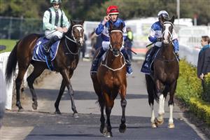SYDNEY, AUSTRALIA - JULY 16: Hugh Bowman on Lord Ardmore returns to scale after winning race 5 the Vale Nick Moraitis Handicap during Sydney Racing at Rosehill Gardens on July 16, 2022 in Sydney, Australia. (Photo by Jenny Evans/Getty Images)