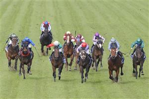 SYDNEY, AUSTRALIA - JULY 16: Hugh Bowman (tartan) on Flag Of Honour wins race 1 the Furphy Handicap during Sydney Racing at Rosehill Gardens on July 16, 2022 in Sydney, Australia. (Photo by Jenny Evans/Getty Images)