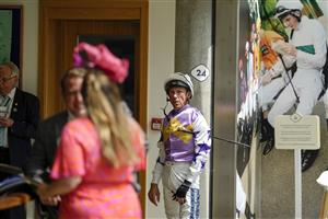 ASCOT, ENGLAND - JULY 23: Frankie Dettori in the weighing room at Ascot Racecourse on July 23, 2022 in Ascot, England. (Photo by Alan Crowhurst/Getty Images)