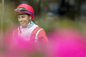 ASCOT, ENGLAND - JULY 23: Silvestre De Sousa at Ascot Racecourse on July 23, 2022 in Ascot, England. (Photo by Alan Crowhurst/Getty Images)