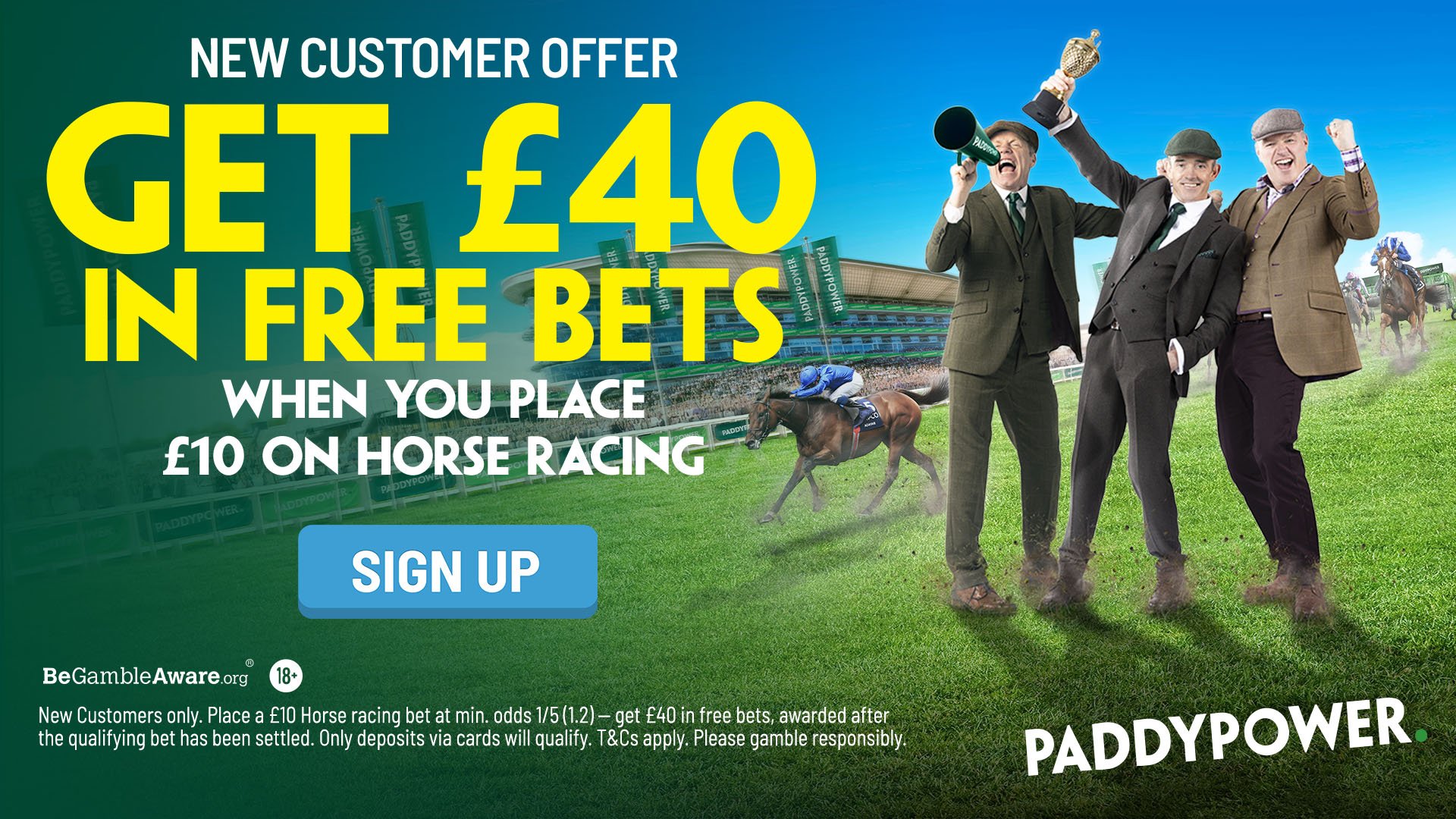 Paddy Power Offer Bet £10 get £40 Galway Festival 2022
