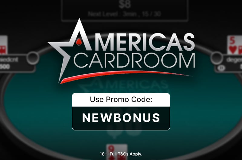 Americas Cardroom promo code NEWBONUS
