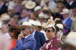 CHICHESTER, ENGLAND - JULY 27: Hats during day two of the Qatar Goodwood Festival at Goodwood Racecourse on July 27, 2022 in Chichester, England. (Photo by Alan Crowhurst/Getty Images)