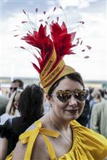 CHICHESTER, ENGLAND - JULY 28: Colour during day three of the Qatar Goodwood Festival at Goodwood Racecourse on July 28, 2022 in Chichester, England. (Photo by Alan Crowhurst/Getty Images)