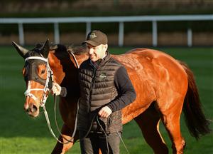 MELBOURNE, AUSTRALIA - JULY 30: Trainer Luke Oliver poses with Spanish Tides after winning Race 6, the Mia Kleer Hand Sanitiser Handicap, during Melbourne Racing at Moonee Valley Racecourse on July 30, 2022 in Melbourne, Australia. (Photo by Vince Caligiuri/Getty Images)