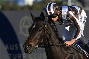 SYDNEY, AUSTRALIA - JULY 30: Jean Van Overmeire on Cross talk wins race 8 the Atc Foundation Winter Challenge during Sydney Racing at Rosehill Gardens on July 30, 2022 in Sydney, Australia. (Photo by Mark Evans/Getty Images)