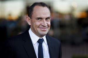 SYDNEY, AUSTRALIA - JULY 30: Trainer Chris Waller smiles after winning race 10 the Atc Thank You Trainers Handicap with Sur La Mer during Sydney Racing at Rosehill Gardens on July 30, 2022 in Sydney, Australia. (Photo by Mark Evans/Getty Images)