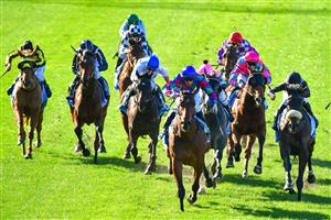MELBOURNE, AUSTRALIA - JULY 30: Jake Noonan riding Shock 'Em Ova winning Race 4, Dominant Plant Powered Cleaning Handicap, during Melbourne Racing at Moonee Valley Racecourse on July 30, 2022 in Melbourne, Australia. (Photo by Vince Caligiuri/Getty Images)