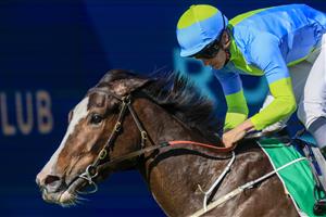 SYDNEY, AUSTRALIA - JULY 30: James McDonald on Shades Of Rose wins race 5 the Nswroa Trophy during Sydney Racing at Rosehill Gardens on July 30, 2022 in Sydney, Australia. (Photo by Mark Evans/Getty Images)