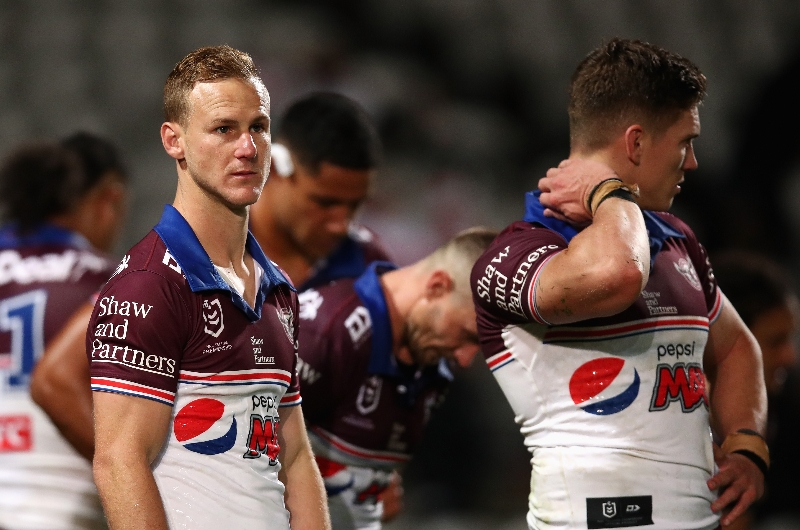 Manly eagles dejected
