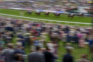 YORK, ENGLAND - AUGUST 18: Ryan Moore riding Haskoy (R) win The British EBF & Sir Henry Cecil Galtres Stakes at York Racecourse on August 18, 2022 in York, England. (Photo by Alan Crowhurst/Getty Images)