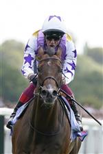 YORK, ENGLAND - AUGUST 20: Frankie Dettori riding Kinross win The Sky Bet City Of York Stakes at York Racecourse on August 20, 2022 in York, England. (Photo by Alan Crowhurst/Getty Images)
