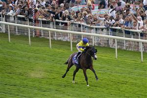 YORK, ENGLAND - AUGUST 20: Hollie Doyle riding Soulcombe easily win The Sky Bet Melrose Handicap at York Racecourse on August 20, 2022 in York, England. (Photo by Alan Crowhurst/Getty Images)