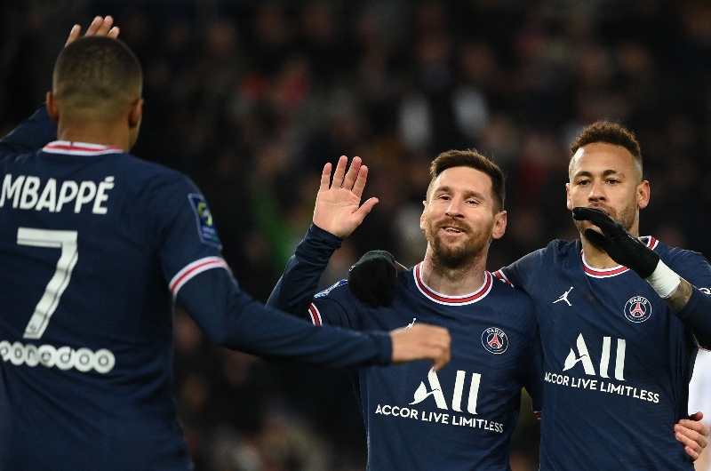 PSG mbappe neymar messi