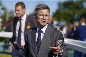 NEWBURY, ENGLAND - SEPTEMBER 17: Roger Varian poses at Newbury Racecourse on September 17, 2022 in Newbury, England. (Photo by Alan Crowhurst/Getty Images)