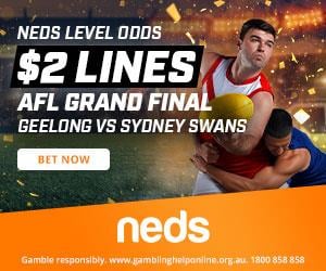 AFL Grand Final - Get $2 Lines at Neds for Geelong Cats vs Sydney Swans