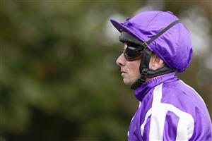 NEWMARKET, ENGLAND - SEPTEMBER 24: Ryan Moore after riding Blackbeard to win The Juddmonte Middle Park Stakes at Newmarket Racecourse on September 24, 2022 in Newmarket, England. (Photo by Alan Crowhurst/Getty Images)