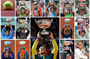 Rafael Nadal French Open trophy