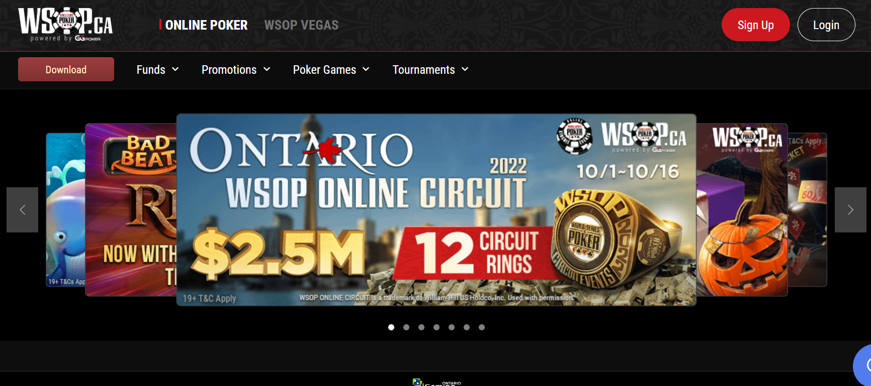WSOP.ca Promo Code NEWBONUS Join the new poker room