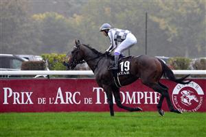 Japanese jockey Yutaka Take riding on "Do Deuce" competes in The Prix de l