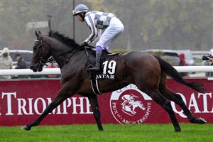 Japanese jockey Yutaka Take riding on "Do Deuce" competes in The Prix de l