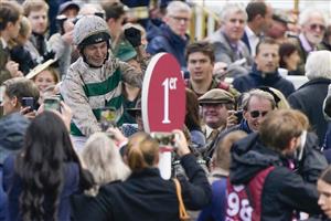 PARIS, FRANCE - OCTOBER 02: Luke Morris riding Alpinista win The Qatar Prix de l