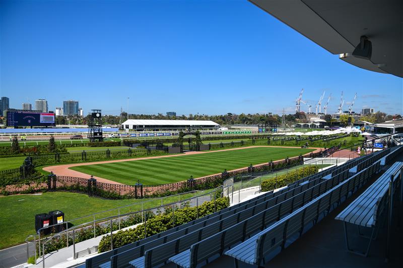 MELBOURNE, AUSTRALIA - OCTOBER 01: General view during Turnbull Stakes Day at Flemington Racecourse on October 01, 2022 in Melbourne, Australia. (Photo by Vince Caligiuri/Getty Images)