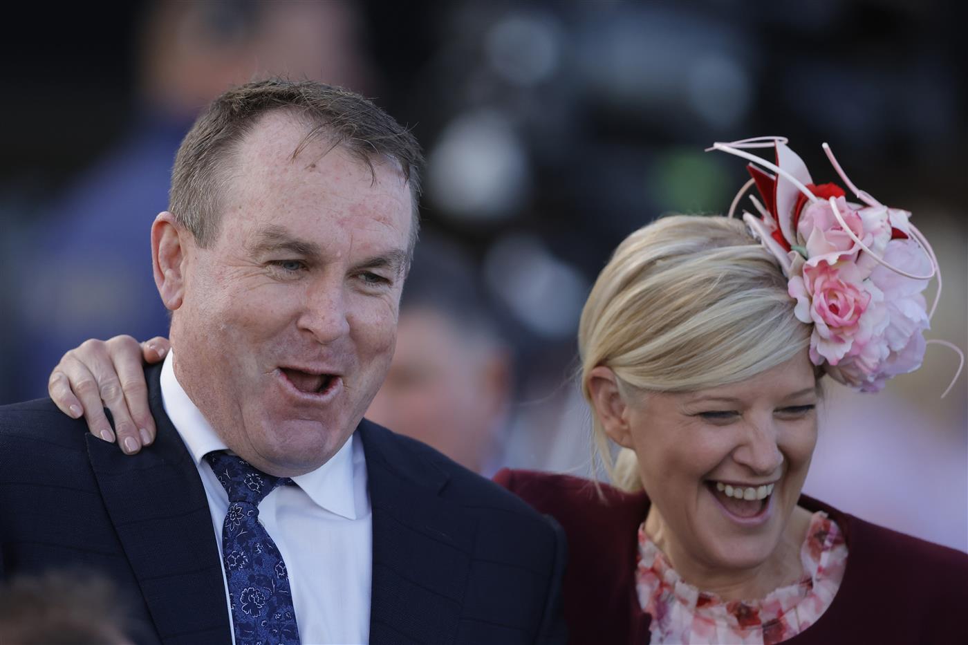 SYDNEY, AUSTRALIA - OCTOBER 01:Trainer John O'Shea after Lost And Running wins race 7 the Bisley Workwear Premiere Stakes during Sydney Racing at Royal Randwick Racecourse on October 01, 2022 in Sydney, Australia. (Photo by Jenny Evans/Getty Images)