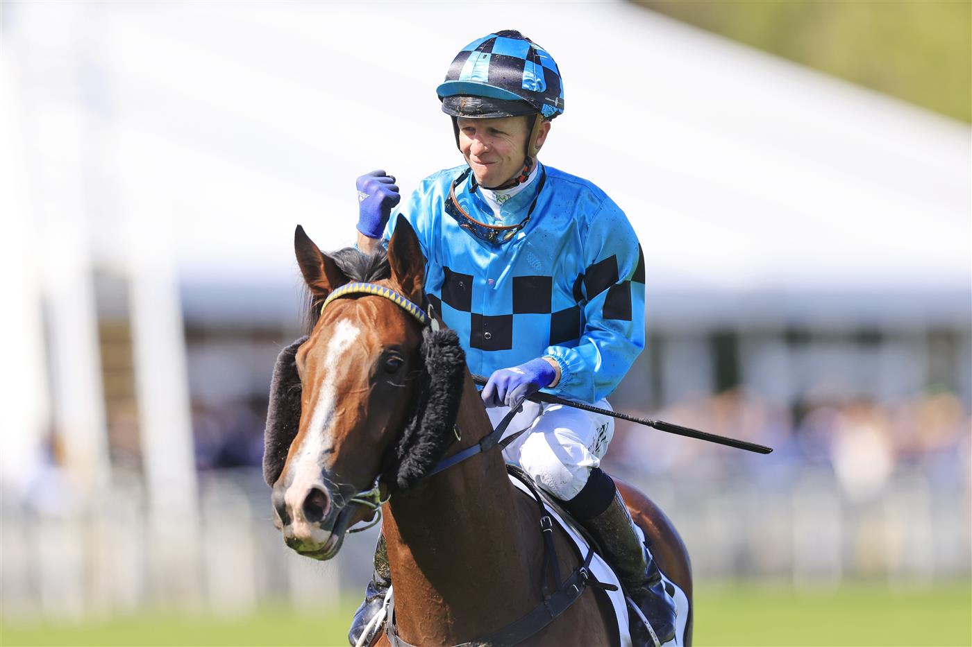 SYDNEY, AUSTRALIA - OCTOBER 01: Kerrin McEvoy on Williamsburg returns to scale after winning race 5 the Drinkwise Dulcify Stakes during Sydney Racing at Royal Randwick Racecourse on October 01, 2022 in Sydney, Australia. (Photo by Mark Evans/Getty Images)